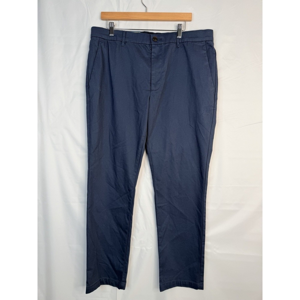 NWT Goodfellow‎ & Co Slim Fit Chino Pants Men 38x32 Blue Stretch Comfort Waist